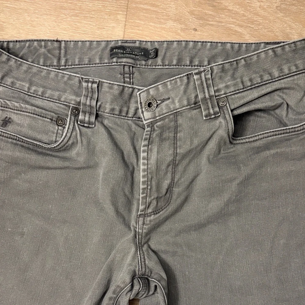 LL Bean Signature Gray Men's Jeans 34x32 - Picture 1 of 3